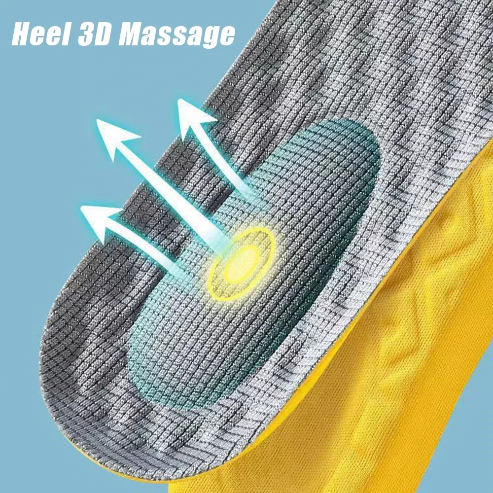 1 쌍/2 쌍 4D 소프트 라텍스 메모리 폼 깔창 스포츠 지원 삽입 여성용 통기성 깔창 남성용 러닝 깔창