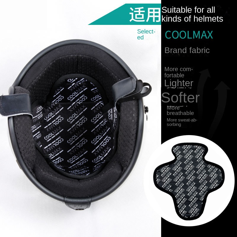 Forro transpirable para Casco de motocicleta, almohadilla de cojín de secado rápido que absorbe el sudor, forro aislante para Casco, Casco Moto