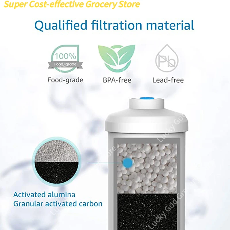 Filtre à eau de remplacement 2 BB9-2 et 2 fluorures PF-2, Compatible avec le système de filtrage d'eau par gravité Black Berkey