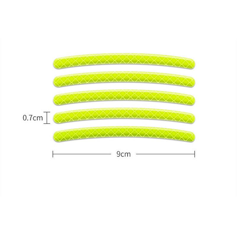 40 sztuk samochodowe koło motocyklowe paski odblaskowe kolorowe naklejki na piasty Car Styling kalkomania Auto Moto Decor naklejki akcesoria