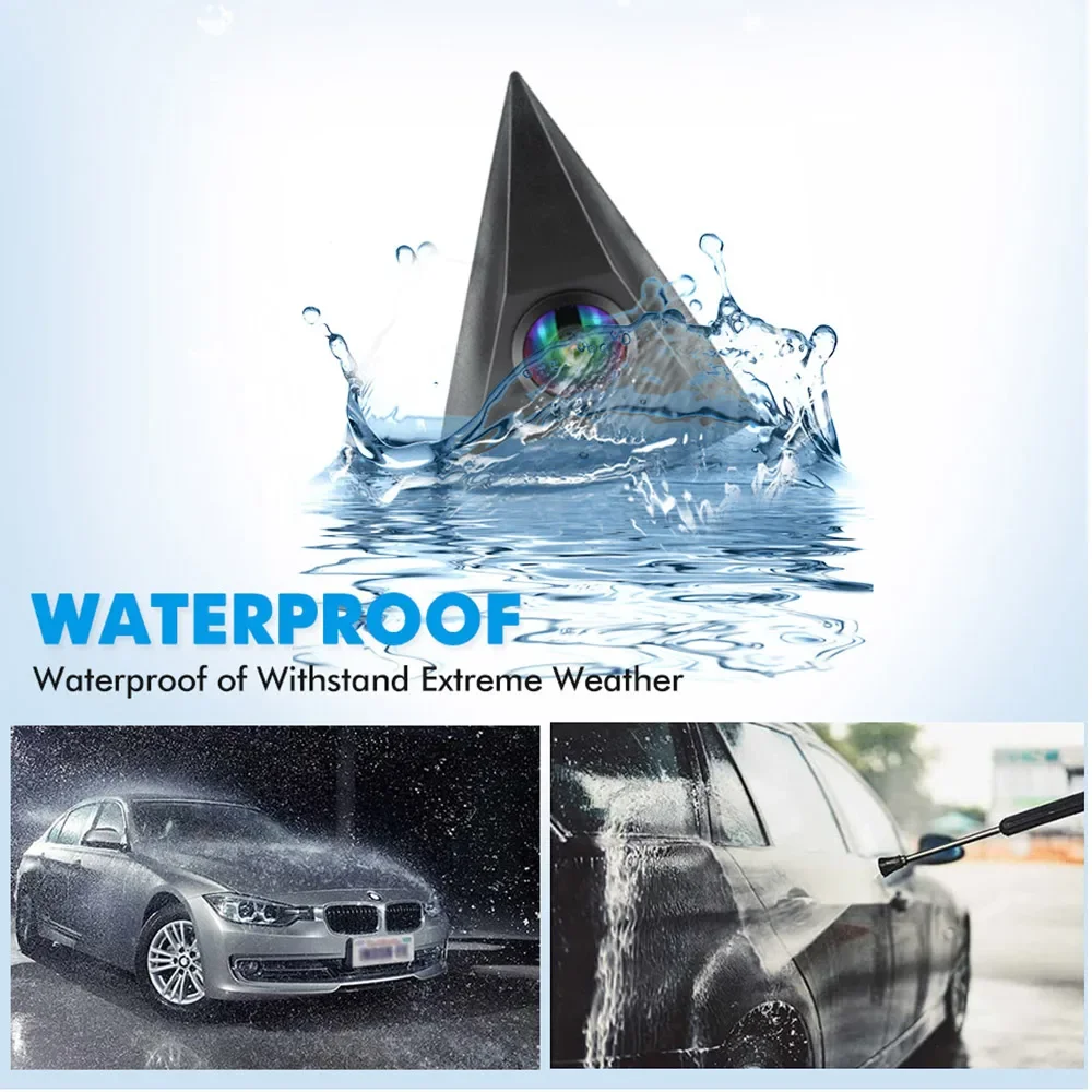 Cámara de visión frontal AHD 1080P para VW GOLF MK5 MK6 MK7 Passat B7 B6 B8 Polo Jetta Touareg Tiguan LAVIDA EOS GTI Transporter ojo de pez