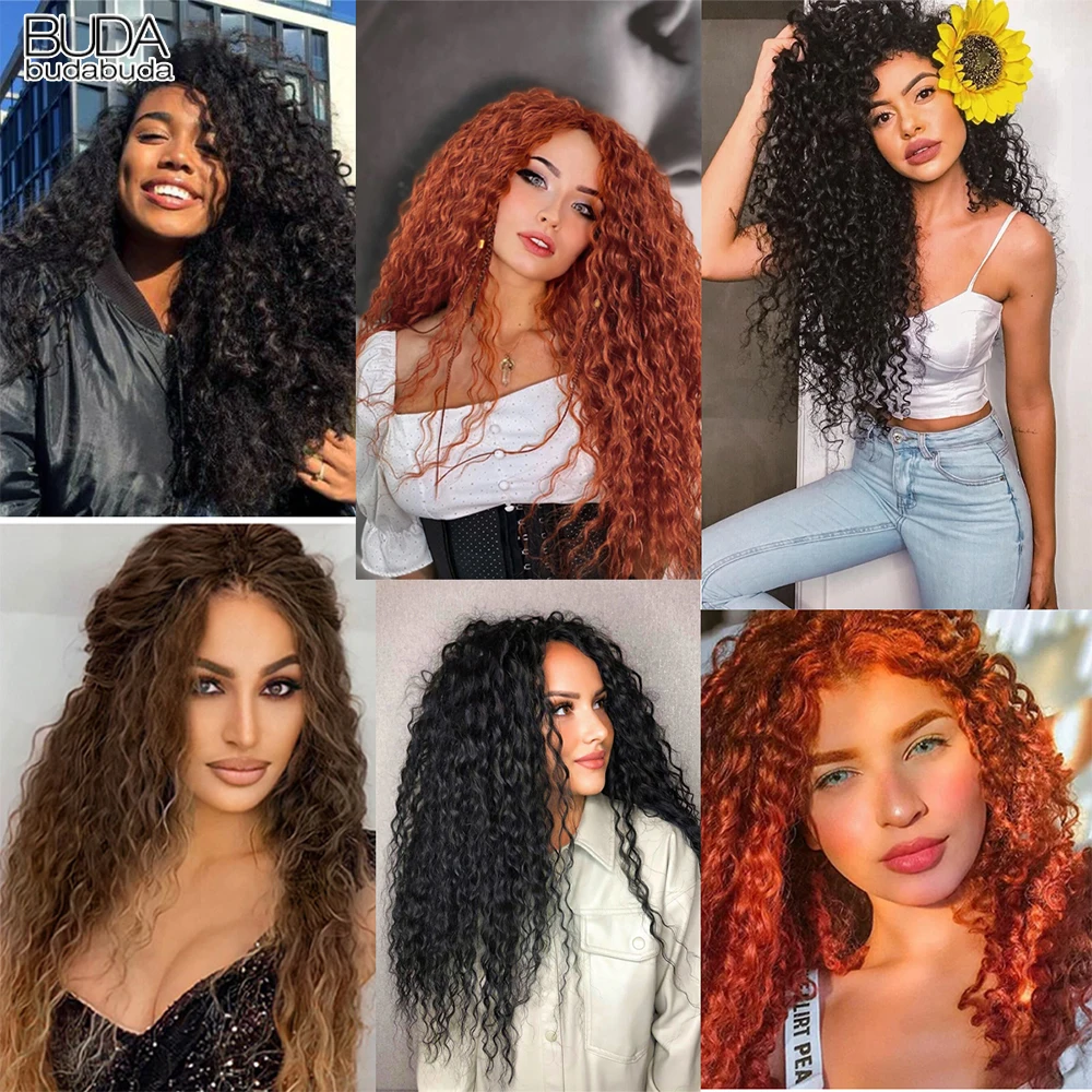 Ariel Curl Hair Water Wave Twist Crochet ผมธรรมชาติ Afro Curls สังเคราะห์ Ombre สีบลอนด์ 22 นิ้ว Deep Wave Braiding Hair Extension
