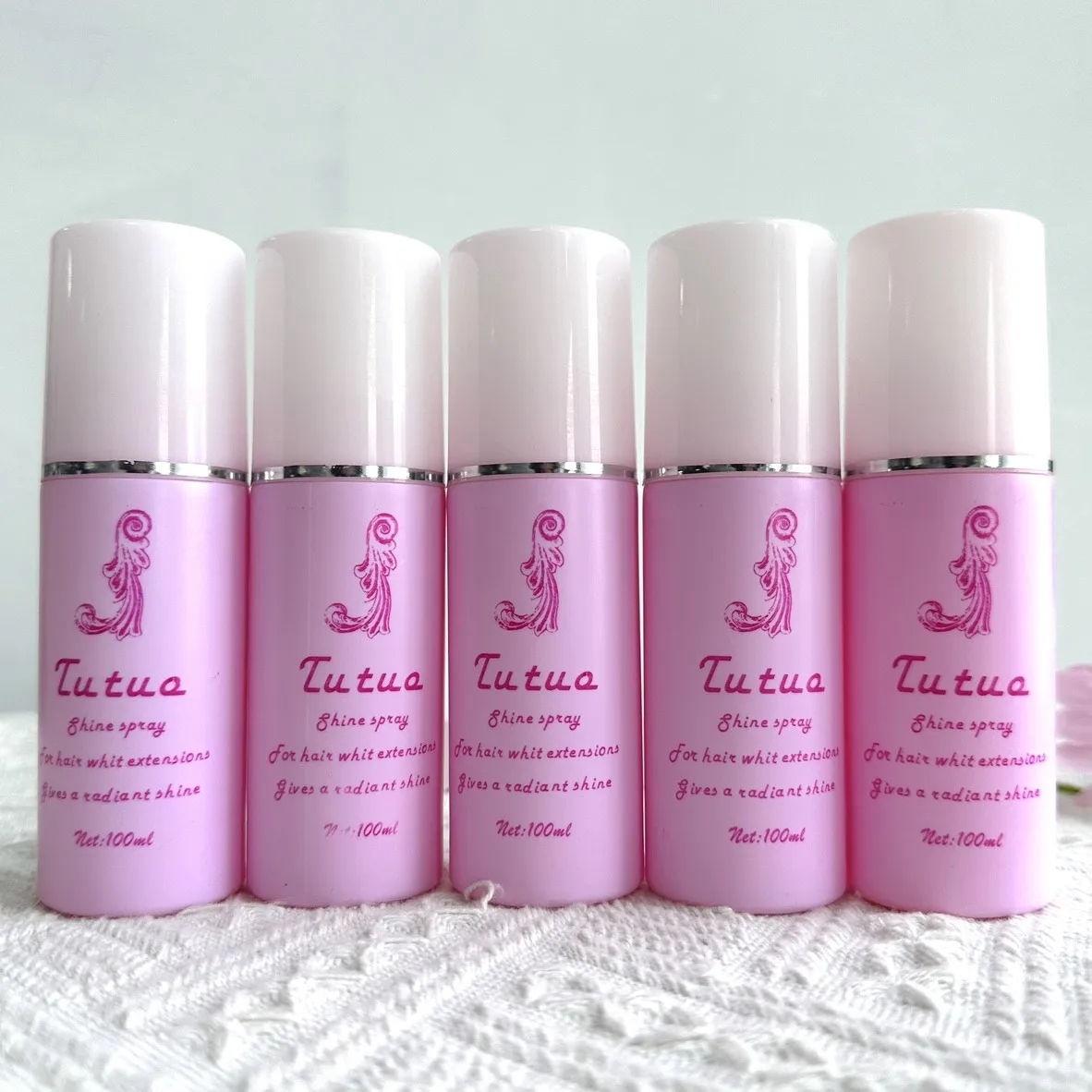 Pruikverzorgingsoplossing Haarsysteem Antikroezen Gladde klitten Bescherming Synthetisch haar Antistatische conditionerspray