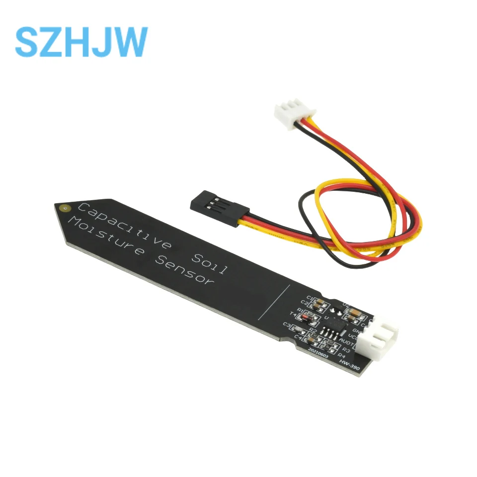 Mới! Điện Dung Cảm Biến Độ Ẩm Đất Không Dễ Ăn Mòn Điện Áp Rộng Dây Cho Arduino