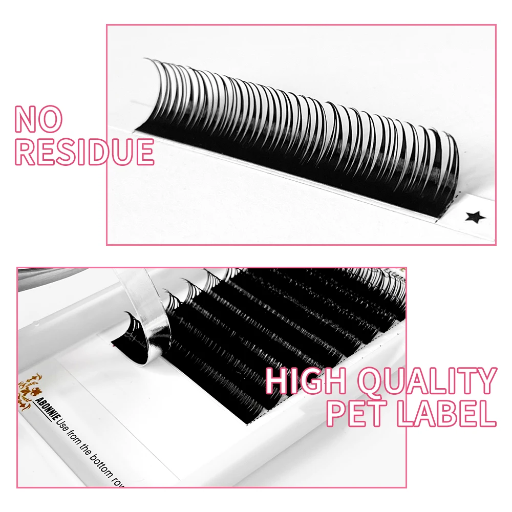 Abonnie 5D Flower Wet Lash Extensions Individual Lashes Brown Volume Soft 5D Flowering Fairy False Easy Fans Volume Eyelashes