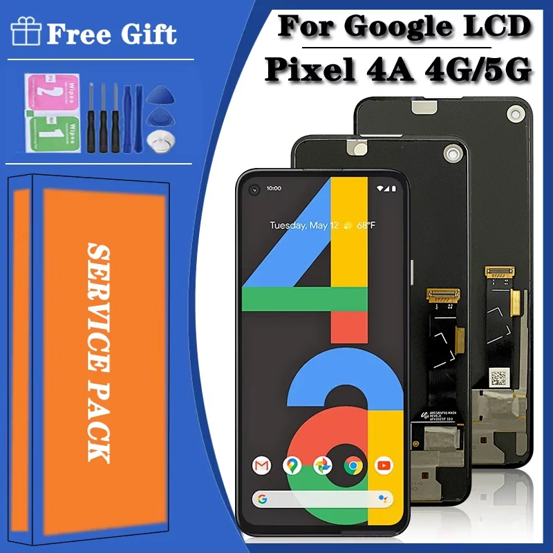 Ban Đầu Cho Google Pixel 4a 4G LCD G025J Hiển Thị Màn Hình Cảm Ứng Số Hóa Lắp Ráp Thay Thế Cho Google Pixel 4a 5G GD1YQ LCD