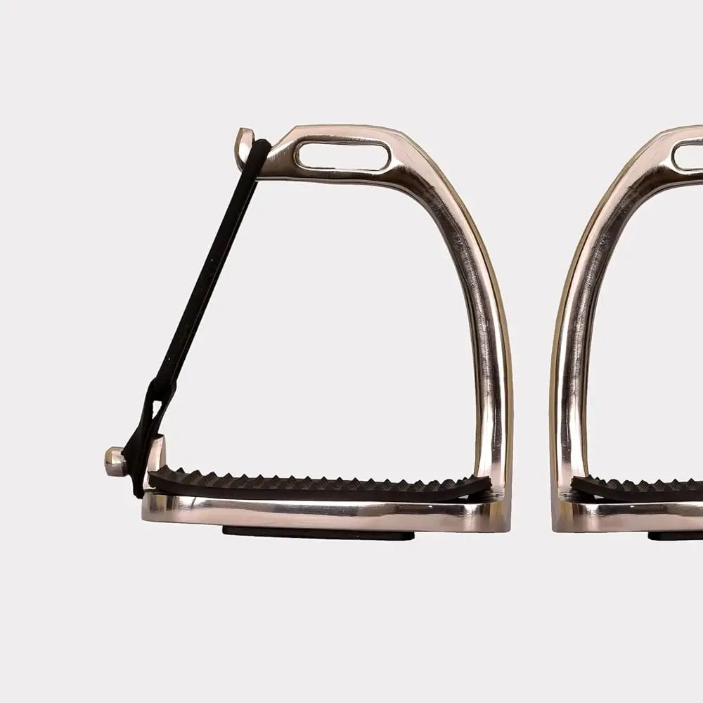 2x น้ําหนักเบาหนาความแข็งแรงสูงขี่ม้าโกลนภาษาอังกฤษขี่โกลนความปลอดภัยสําหรับแข่งกลางแจ้งเด็กอุปกรณ์