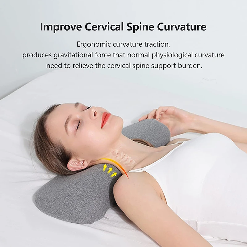 Cuscino cervicale, Cuscino contorno in memory foam, Cuscini letto per letto per letto laterale Cuscino per dormire ortopedico ergonomico, Cuscino per il collo