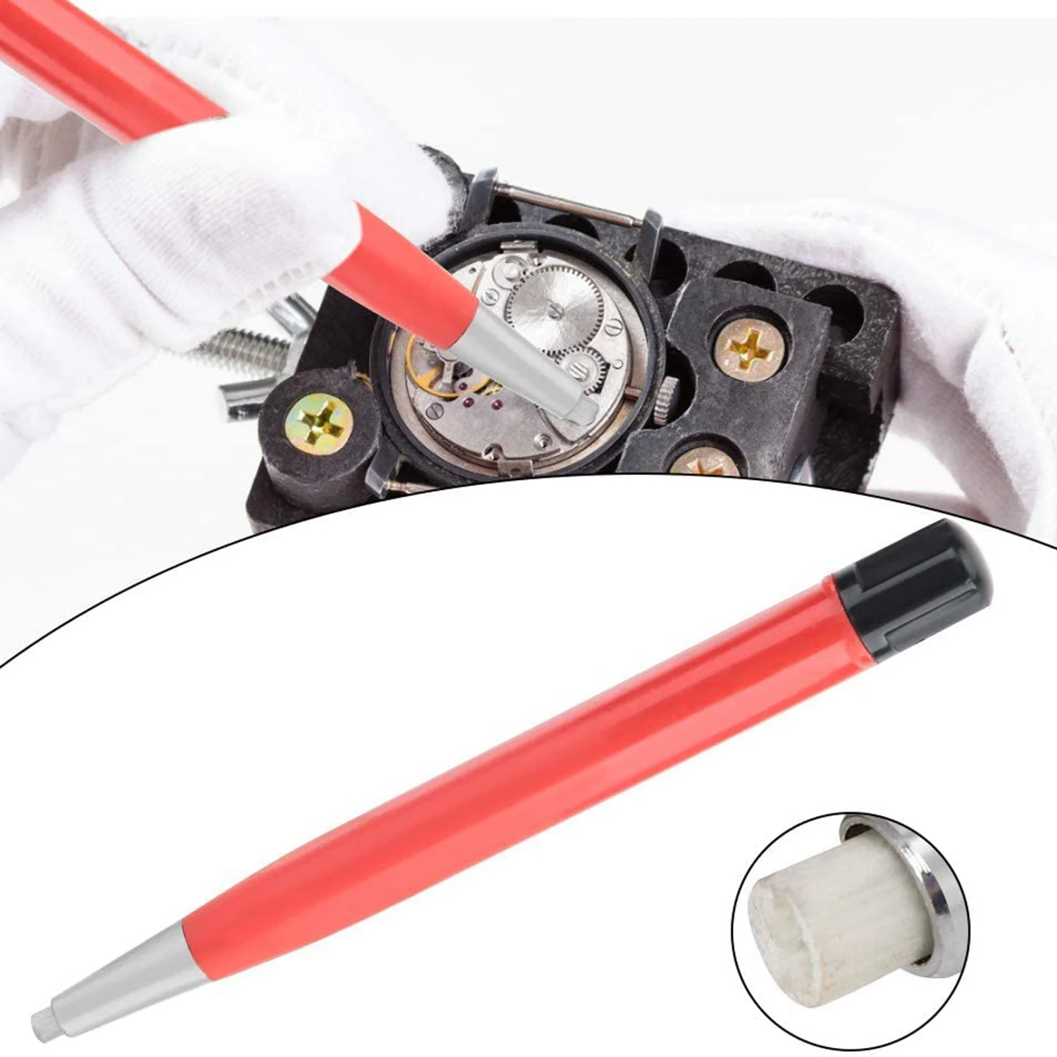 Newest Practical Watch Rust Removal Brush Pen Clean Scratch Polishing Tool Watch Parts Repair Tool