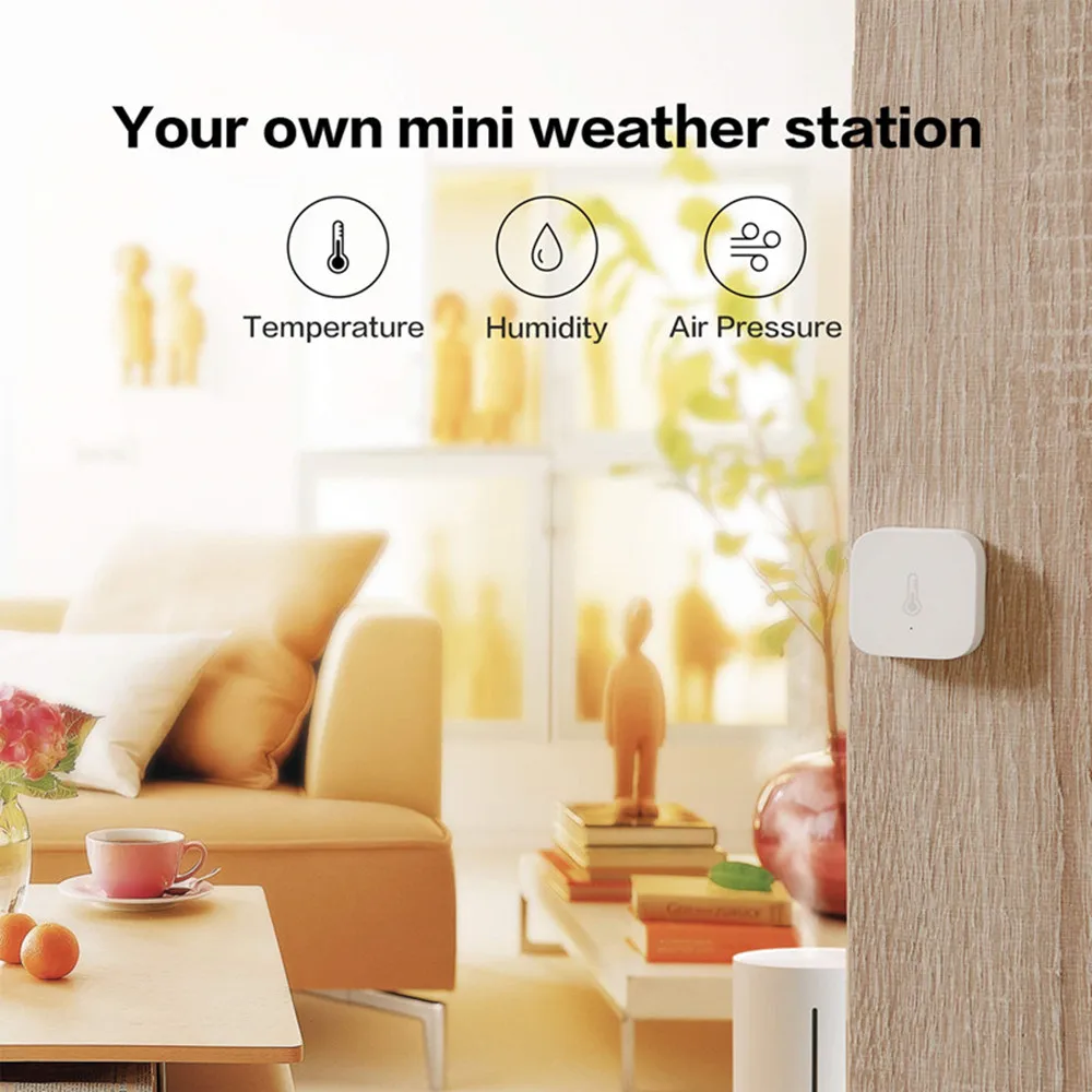 Aqara-Sensor inteligente de temperatura y humedad, presión de aire ZigBee, inalámbrico, Compatible con HomeKit Mi Home App, Control de puerta de enlace