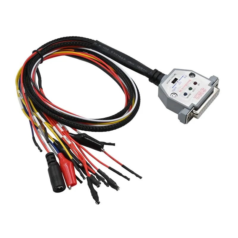 SM2 PRO J2534 Cable de 3 luces LED Cable de banco DB25 Cable de entrada ECU para VCI leer y escribir ECU BATT VCC KLINE CAN-L CAN-H