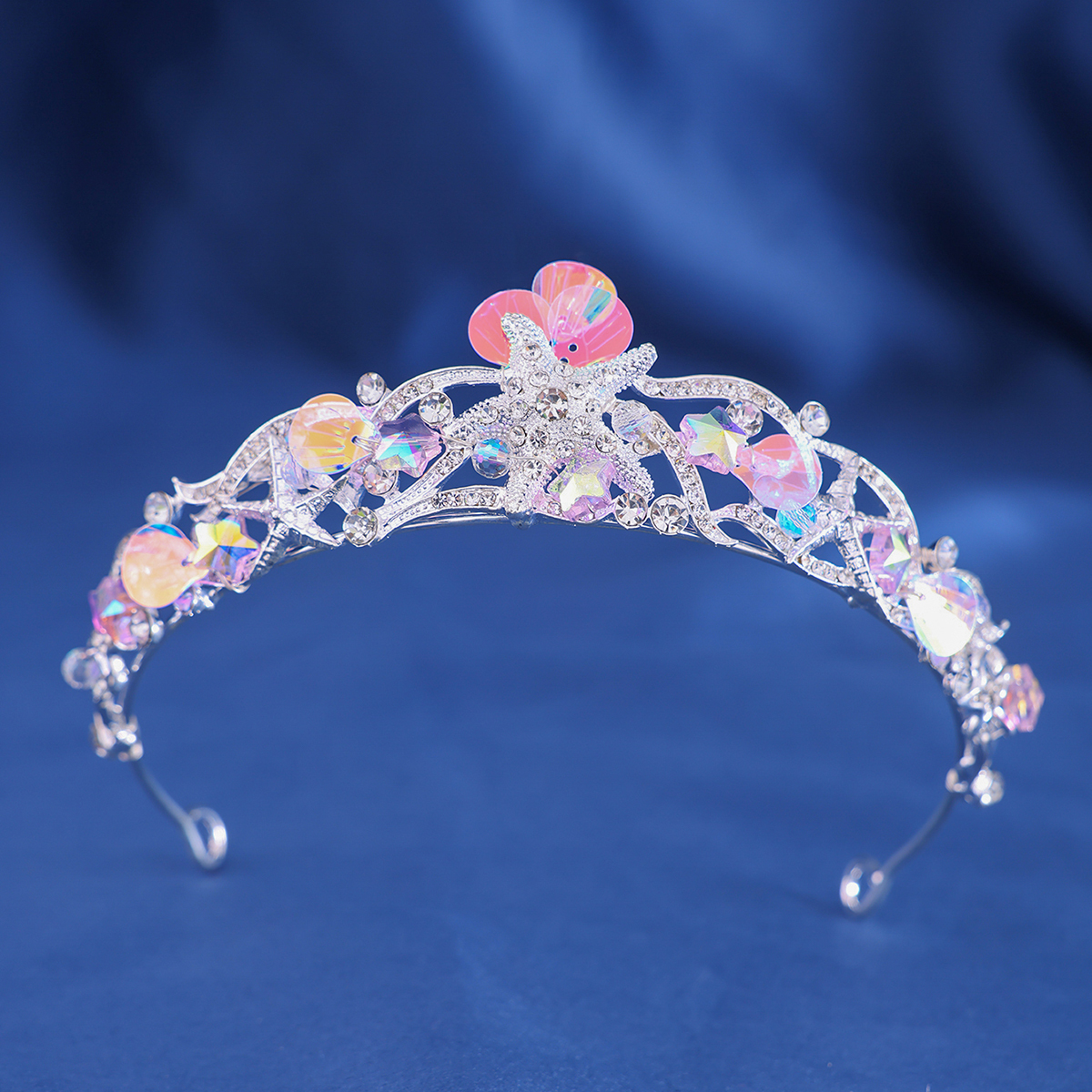 เปลือกหอยสีปาร์ตี้มงกุฎแถบคาดศีรษะ Mermaid TAIL หมวก Photo Props สําหรับสาววันเกิด PARTY Mermaid อุปกรณ์เสริมผม