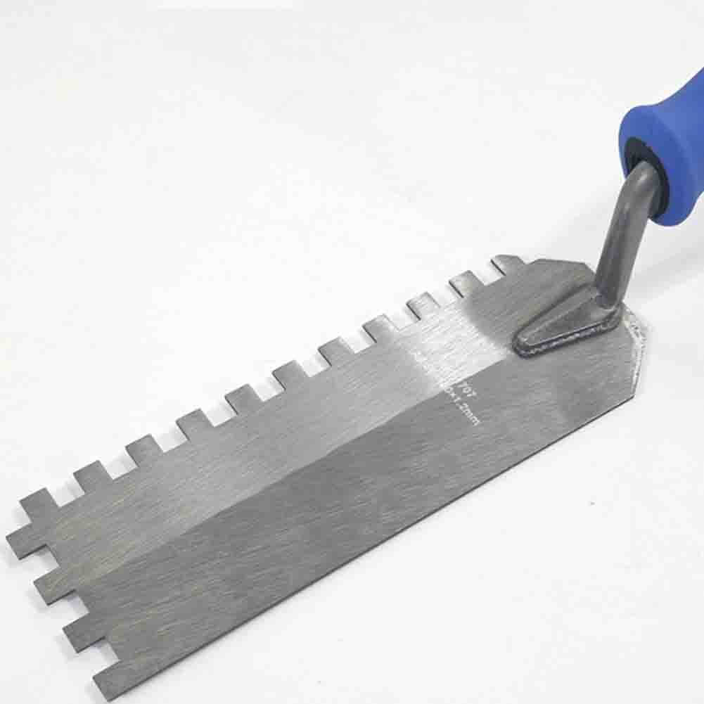 Putty Trowel Shovel Plaster Drywall Repair Scraper ฟันสแควร์เกรียงมุมผนังกระเบื้องฉาบ Scraper เครื่องมือก่อสร้าง