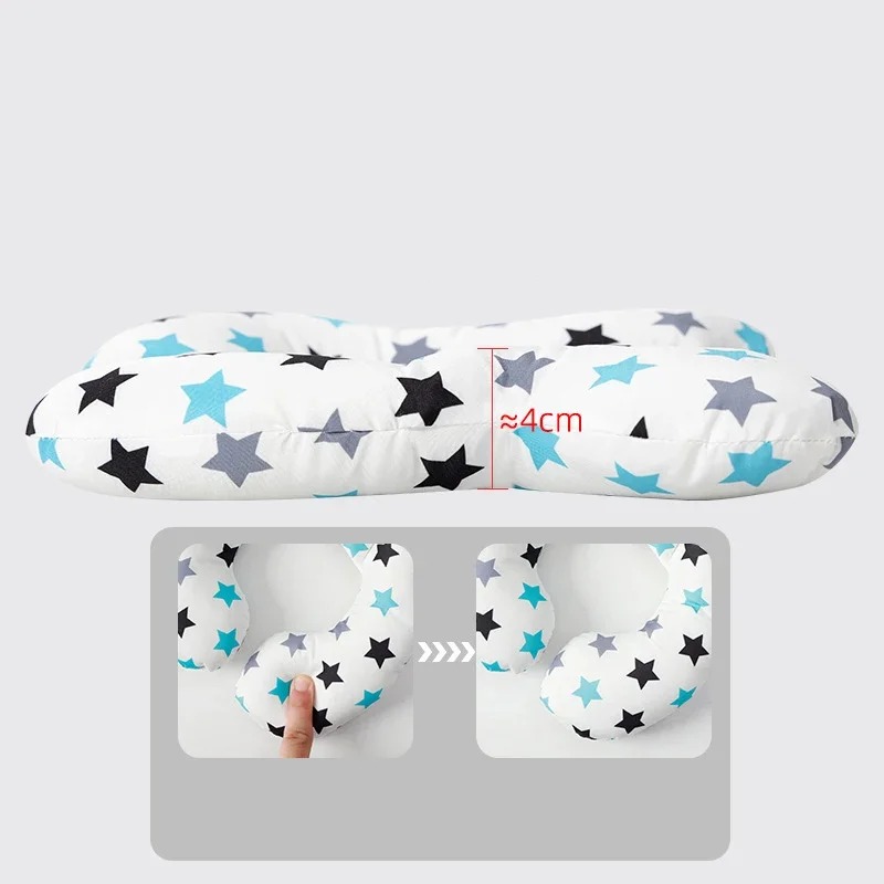 Cuscino per passeggino multifunzionale Nuovo cuscino a forma di U per bambini in cartone animato morbido cuscino per bambini da viaggio per auto
