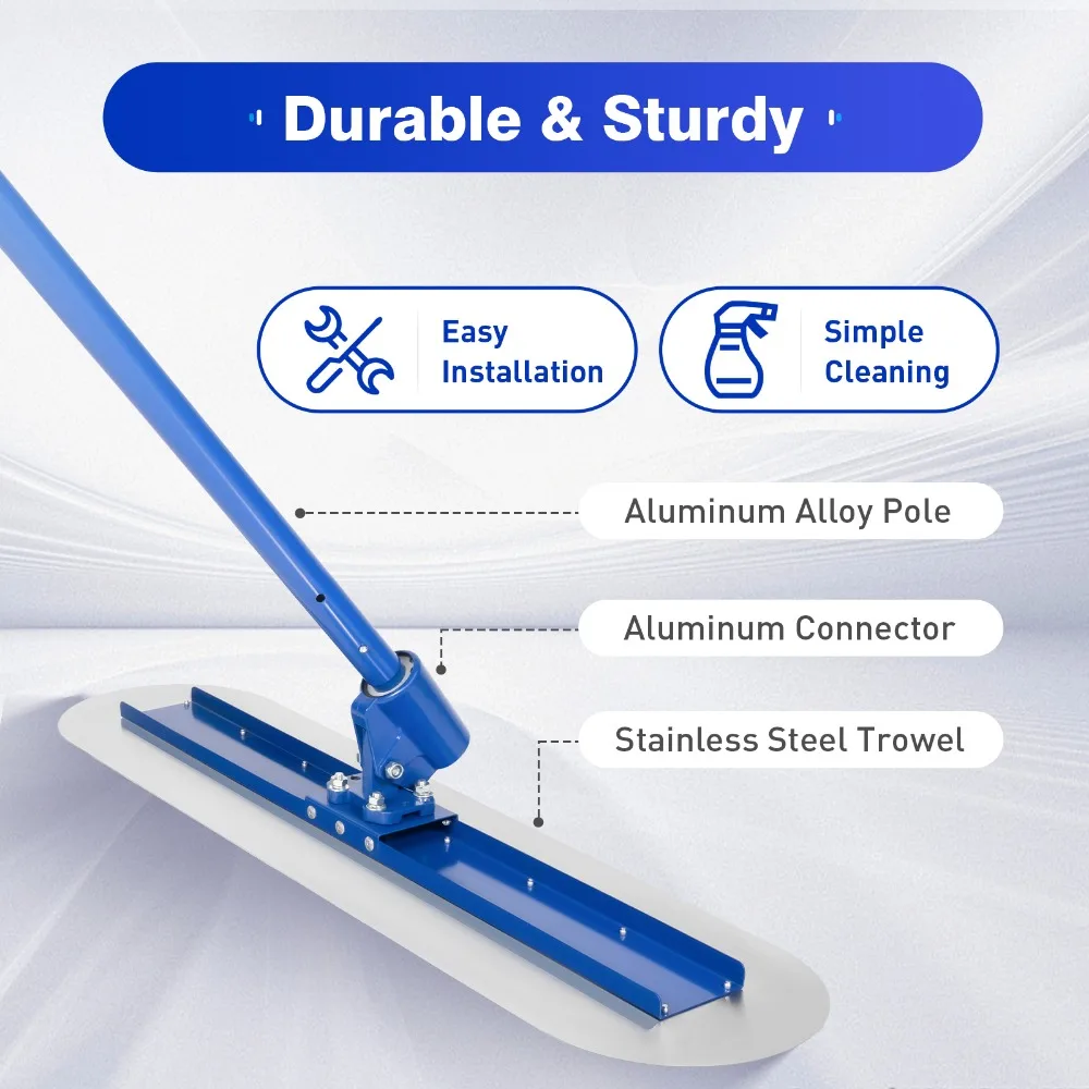 Bull Float Concrete Tools Concrete Trowel Finishing Concrete Cement Surface Smoothing Tool for Leveling Concrete