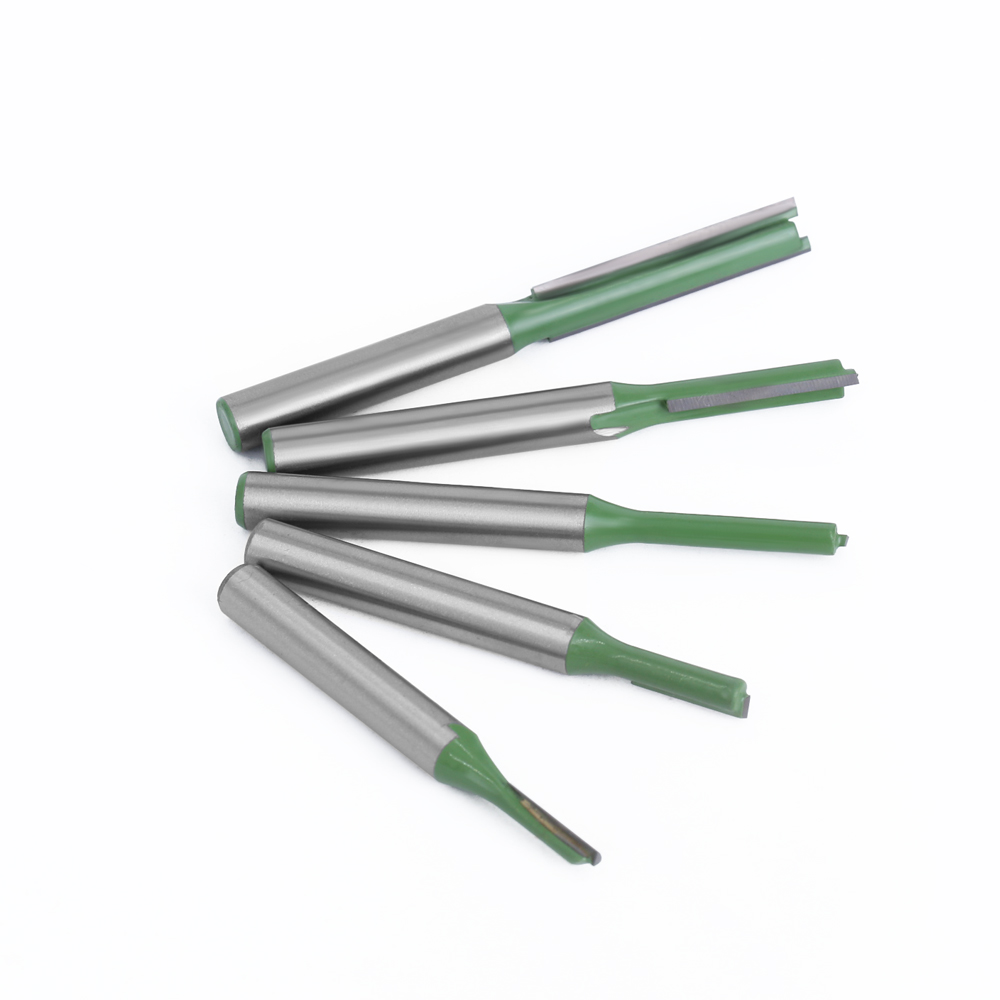 LAVIE 1 6mm Chuôi Thẳng Hơi Hợp Kim Vonfram Đơn Đôi Sáo Router Bit Phay Gỗ Cắt cho Đồ Gỗ dụng cụ MC06020