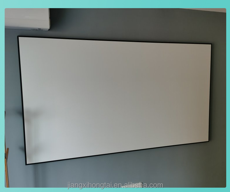 Cadre Mural en PVC Blanc Souple, Écran de Projection, 120 Pouces, 16:9, 1.2 cm, Haute Qualité, Nouvelle Collection