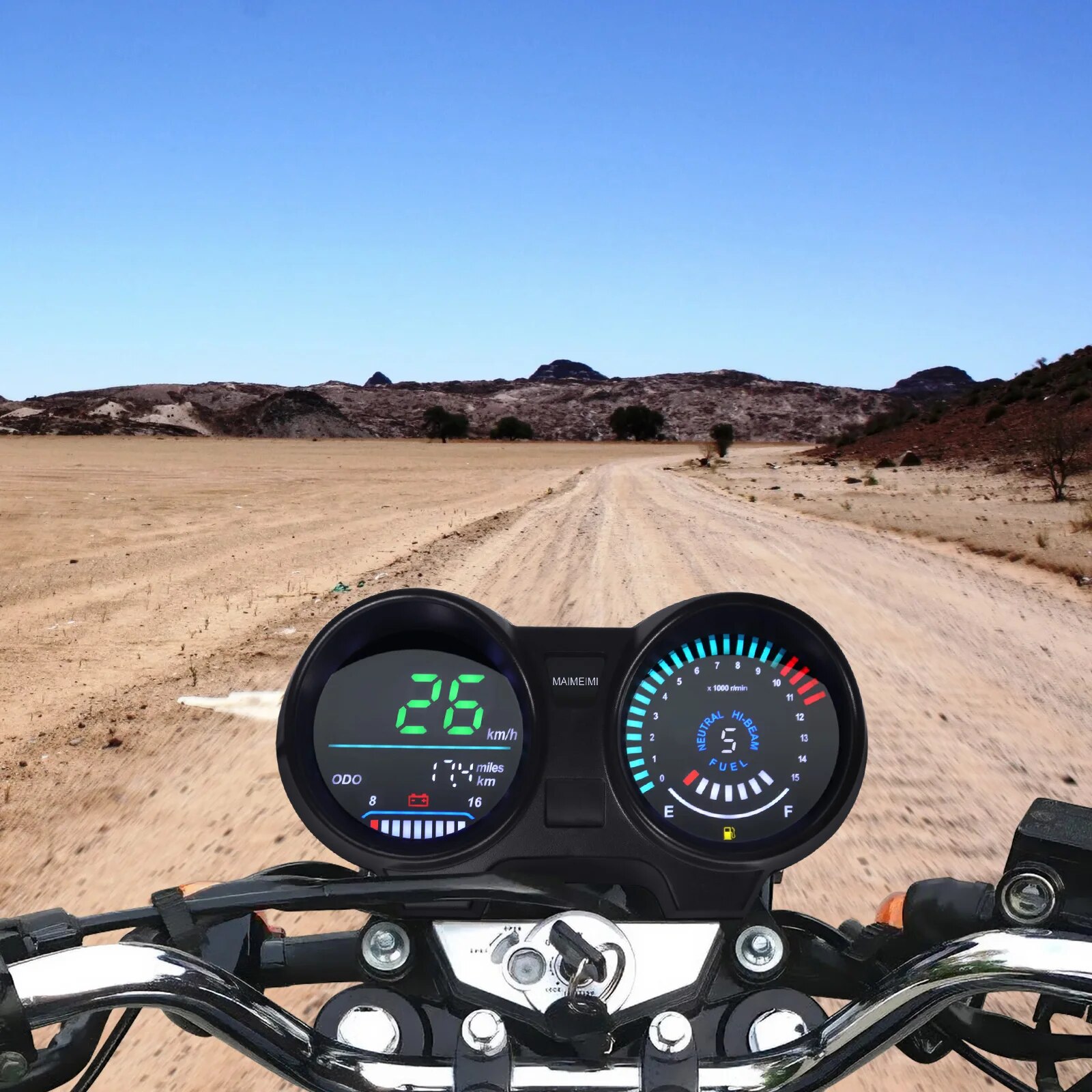 LED Digital Dashboard Motorrad Tachometer Für CG 125 RPM Meter Moto Dashboard Digital Panel für TITAN 150 Honda CG 150 Fan 150