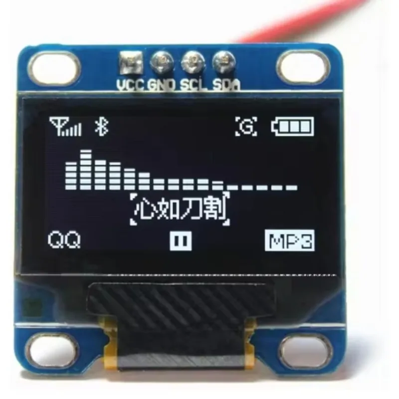 0.96" Inch OLED Display Screen Module SSD1306 I2C IIC SPI Serial 128x64 3.3V-5V Blue/blue Yellow/White for Arduino ESP32 ESP8266