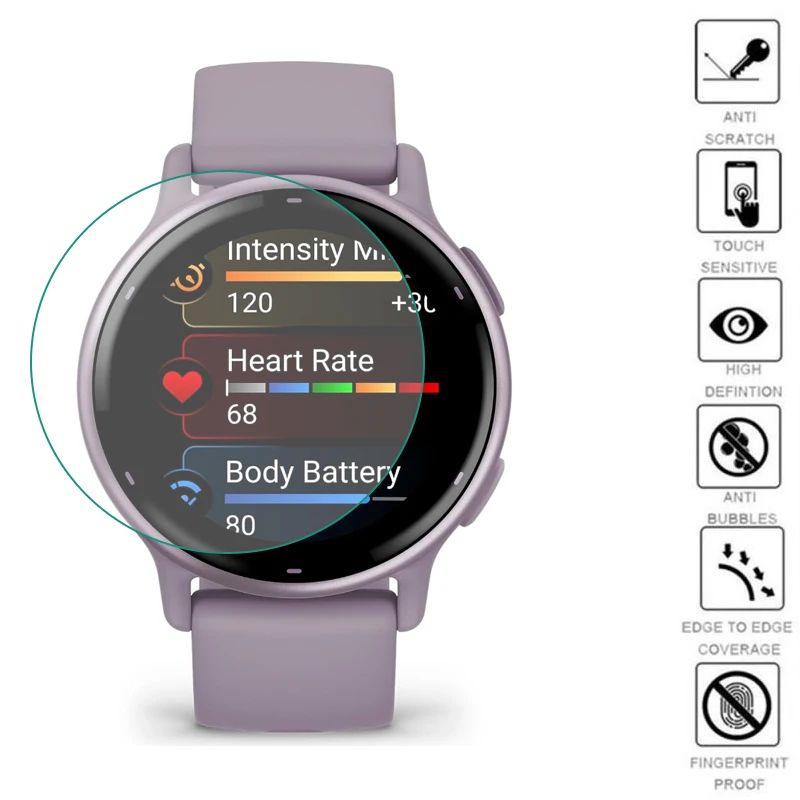 Мягкая прозрачная защитная пленка из ТПУ для Garmin Vivoactive 5/4/4s Venu 3/3s/2/2s Smart Watch Venu2 Plus, защитная крышка для экрана