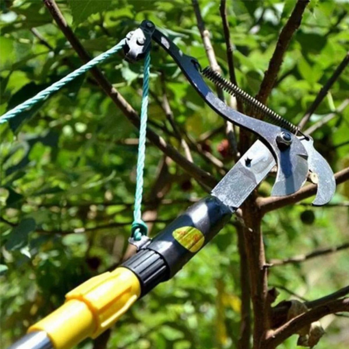 Tuinschaar met touw Lichtgewicht duurzame schaar Moeiteloos plantensnijden Tuinpark Gebruik Handig ontwerp met enkele katrol