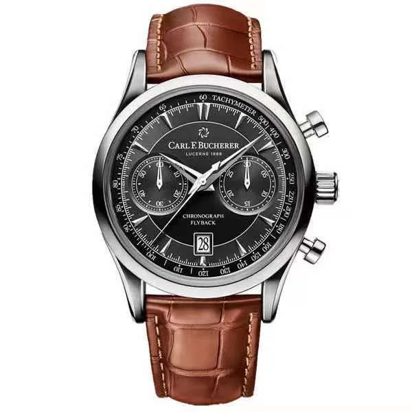 Nouvelle montre-bracelet de luxe pour hommes, à la mode, trois yeux, chronographe multifonctionnel, Business, montre à Quartz décontractée