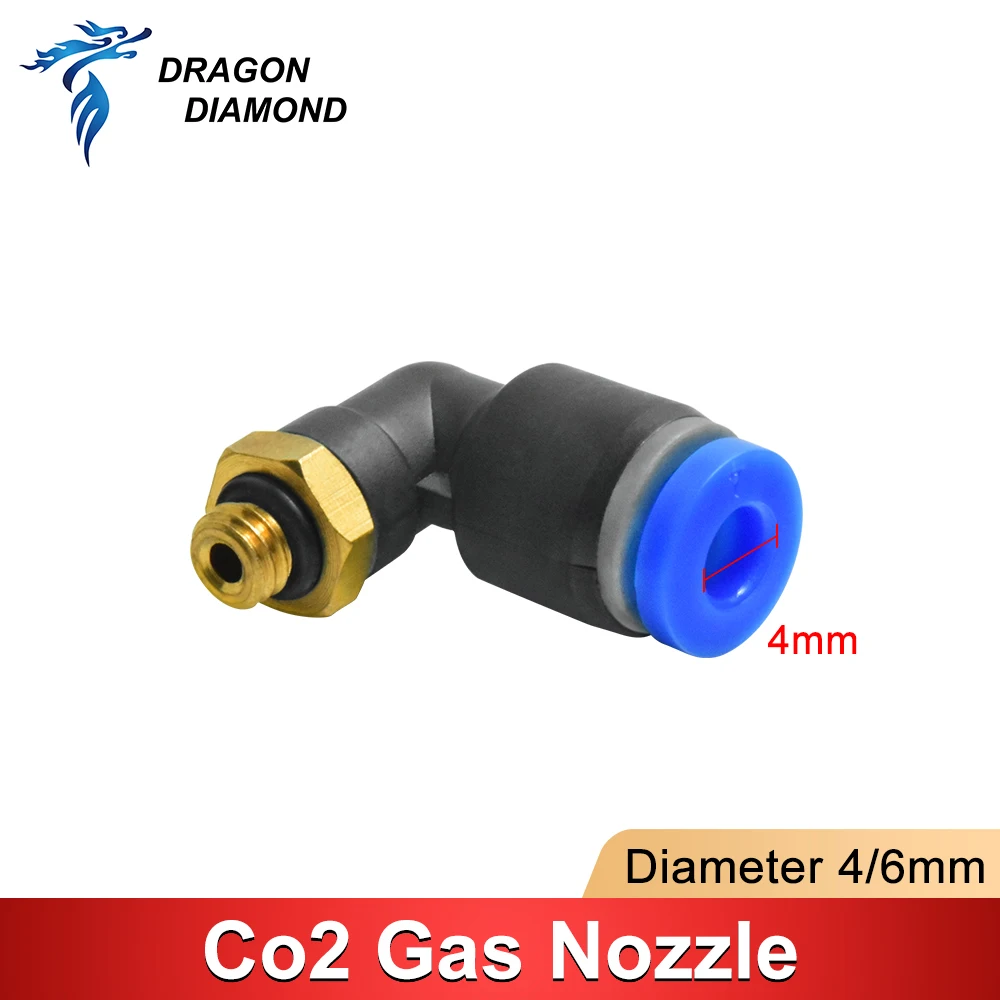 2pcs Co2 Laser Gas Nozzle Air Nozzle Diameter 4mm 6mm For Co2 Laser Head For Co2 Laser Engraving Cutting Machine