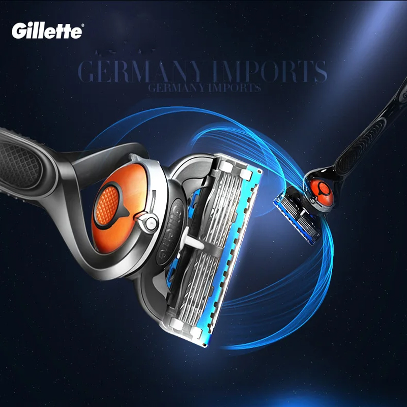 Gillette Fusion 5 Proglide Shaver FlexBall Handle Men's Manual Safety Razor 5-layer Blade Refills for Face Shaving Skin Protecti