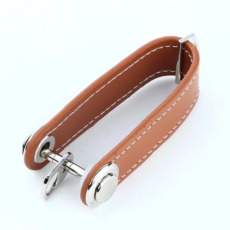 Car Key Pouch Bag Case Wallet Holder Chain Key Wallet Ring Collector Housekeeper Pocket Key Organizer Smart Leather Keychain