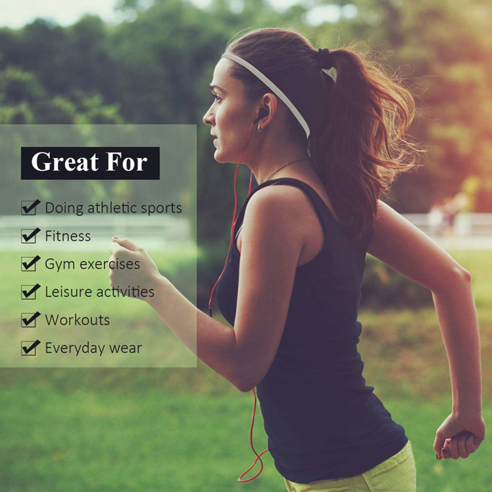 4 Uds. Diademas deportivas elásticas antideslizantes gruesas para mujeres y hombres, bandas para el cabello para Yoga, banda elástica antideslizante para entrenamiento, diadema deportiva