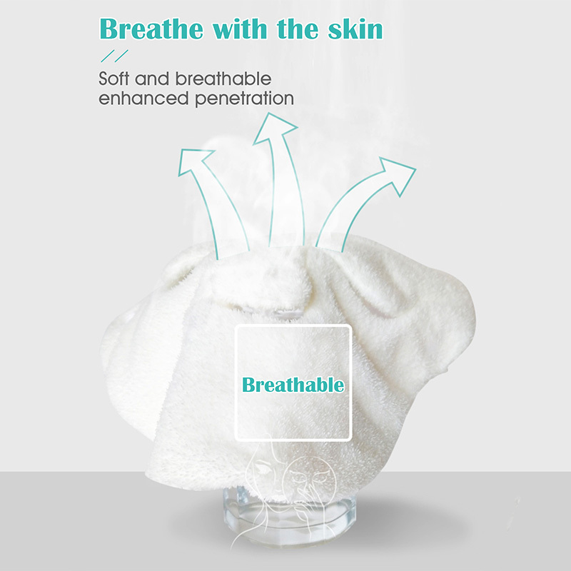 High Absorbency Facial Care Towel Set- Hot Cold Compress, Cleaning, Moisturizing, Steaming , Vintage Style, Knit Fabric