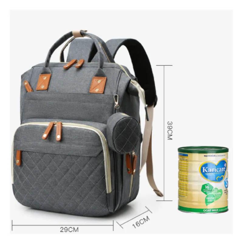 Large capacity women's backpack with multiple compartments for storing milk, portable thermal insulation compartment for travel
