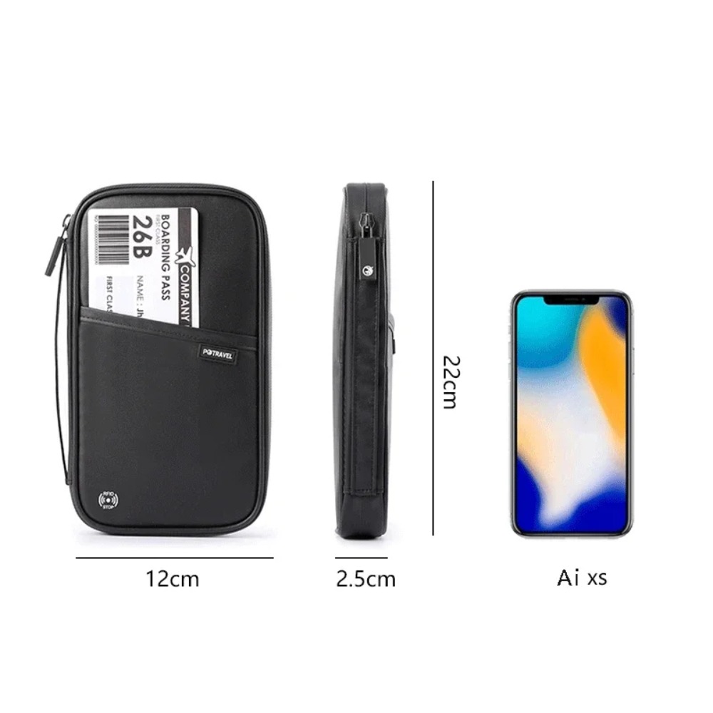 Organizador de acessórios de viagem capa saco de documentos titular do cartão carteira de viagem para família titular do passaporte carteira de passaporte à prova dwaterproof água