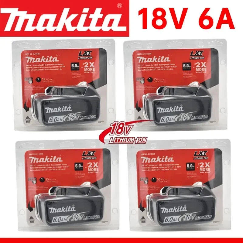 100% оригинальная аккумуляторная батарея Makita 18 В 6,0 Ач, для Makita BL1830 BL1830B BL1840 BL1840B BL1850 BL1850B аккумулятор для электроинструментов