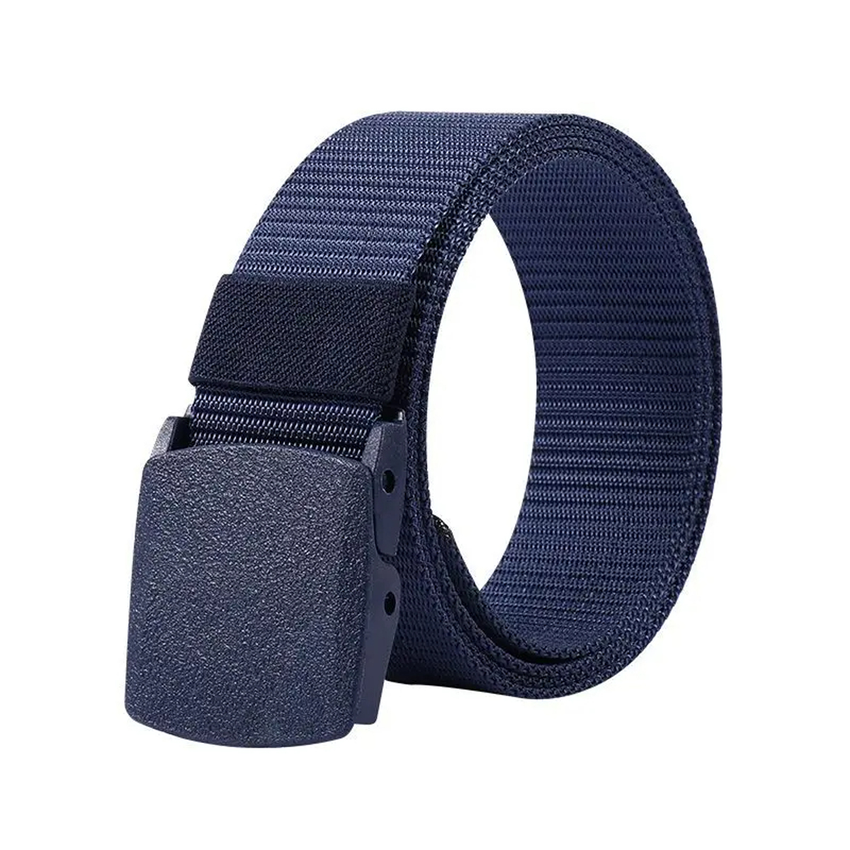Canvas belt, men's and women's belt, toothless and perforated automatic buckle, casual jeans, outdoor belt