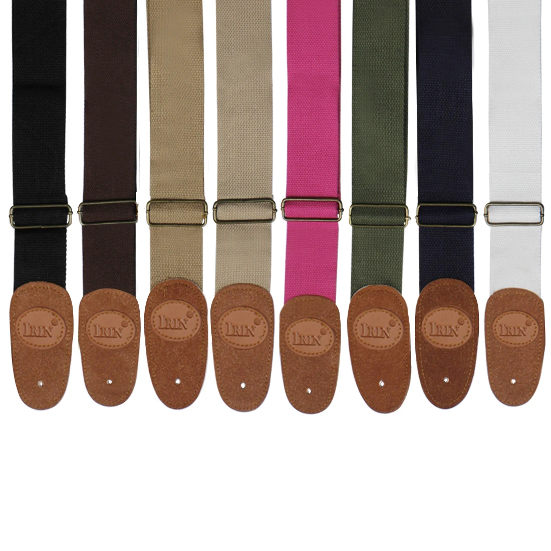 Tracolla per chitarra Cinghie per chitarra regolabili in puro cotone Cinture per chitarra multicolori per parti di accessori per chitarra elettrica acustica per basso