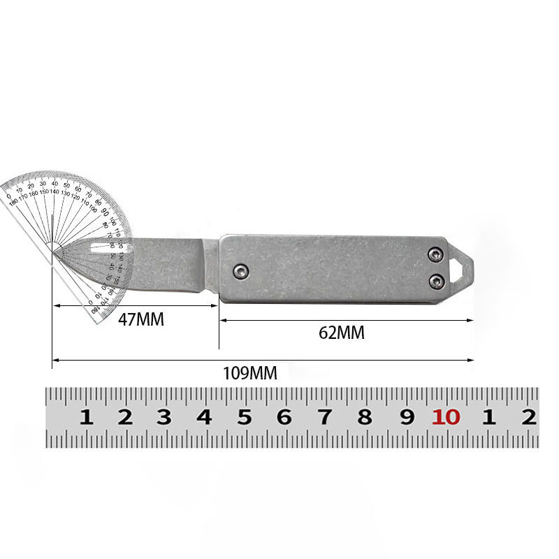 Mini coltello pieghevole da esterno bordo coltello da autodifesa da campeggio ad alta durezza regalo coltello da frutta scatola aperta ciondolo chiave