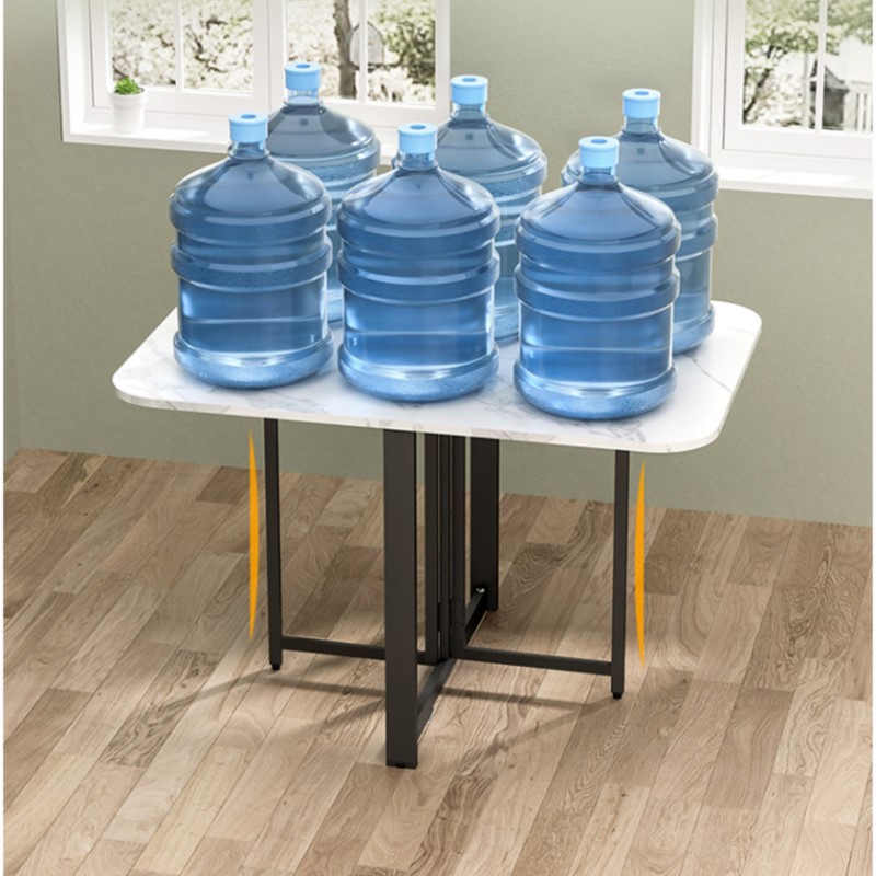 Mesa de comedor plegable para el hogar, mesa movible de almacenamiento conveniente multifuncional, casa de alquiler, apartamento de tamaño pequeño