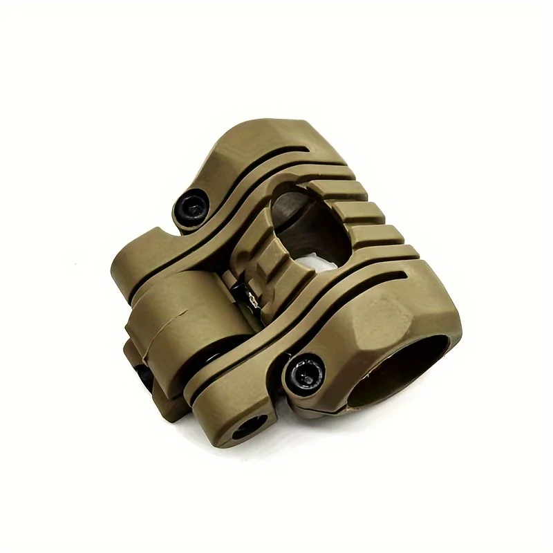 หมวกกันน็อคผู้ถือไฟฉาย 25 มม.พลาสติกหลายมุม Light CLAMP Mount พร้อมประแจด้านข้าง Rail Mount Fast อุปกรณ์เสริมหมวกนิรภัย