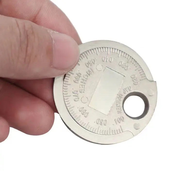 Münztyp 0,6–2,4 mm 0,02–0,10 Zoll Zündkerzen-Lückenlehre Messwerkzeug Bereich Zündkerzenlehre Kaliber Messwerkzeug