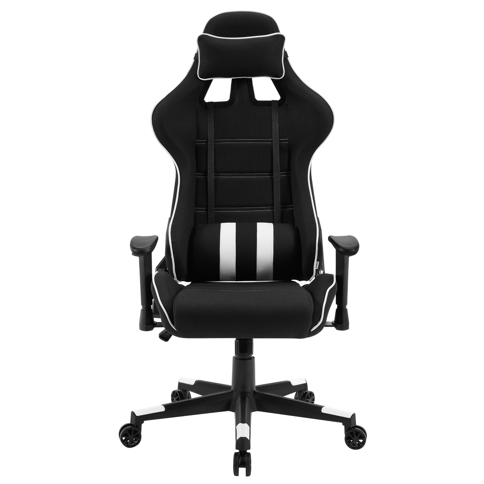 WOLTU In hoogte verstelbare ergonomische kantoorgamingstoel Computerfauteuil met hoofdsteun Lendenkussen Kantelfunctie Rugleuning