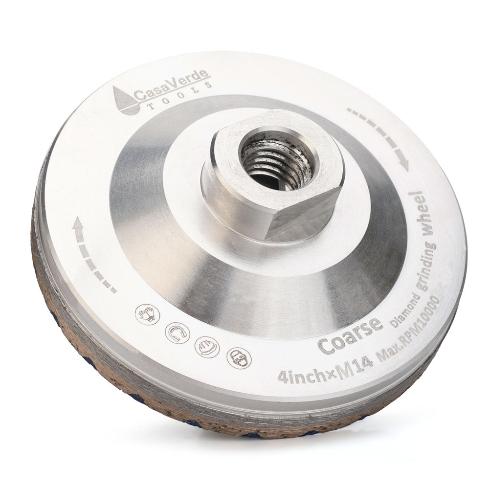 Casaverde 100mm Turbo Cup Diamond Wheels,4" Resin Filling Diamond Cup Grinding Wheel for Concrete Stone Surface Grinding