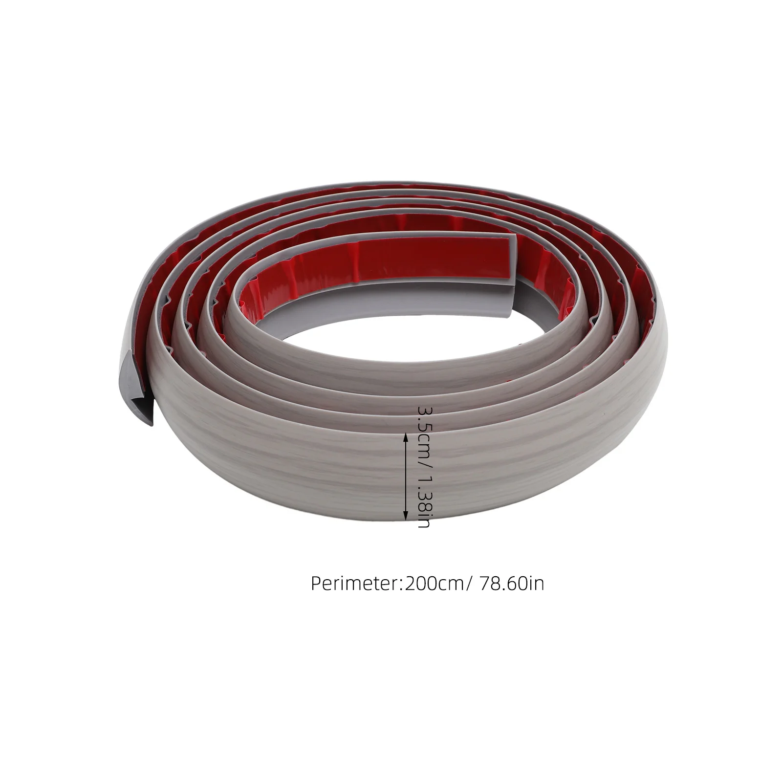 Floor Threshold Strip Self Adhesive 2m Carpet to Tile Transition Strip Durable PVC Flooring Trim Thresholds for Doorways