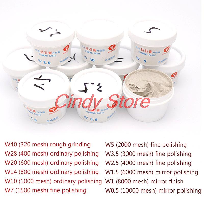1pcs Diamond Polishing Grinding Paste Water Oil Dual-used 60g For Jade Emerald Mirror Surface Agate Metal Mould Stainless Steel