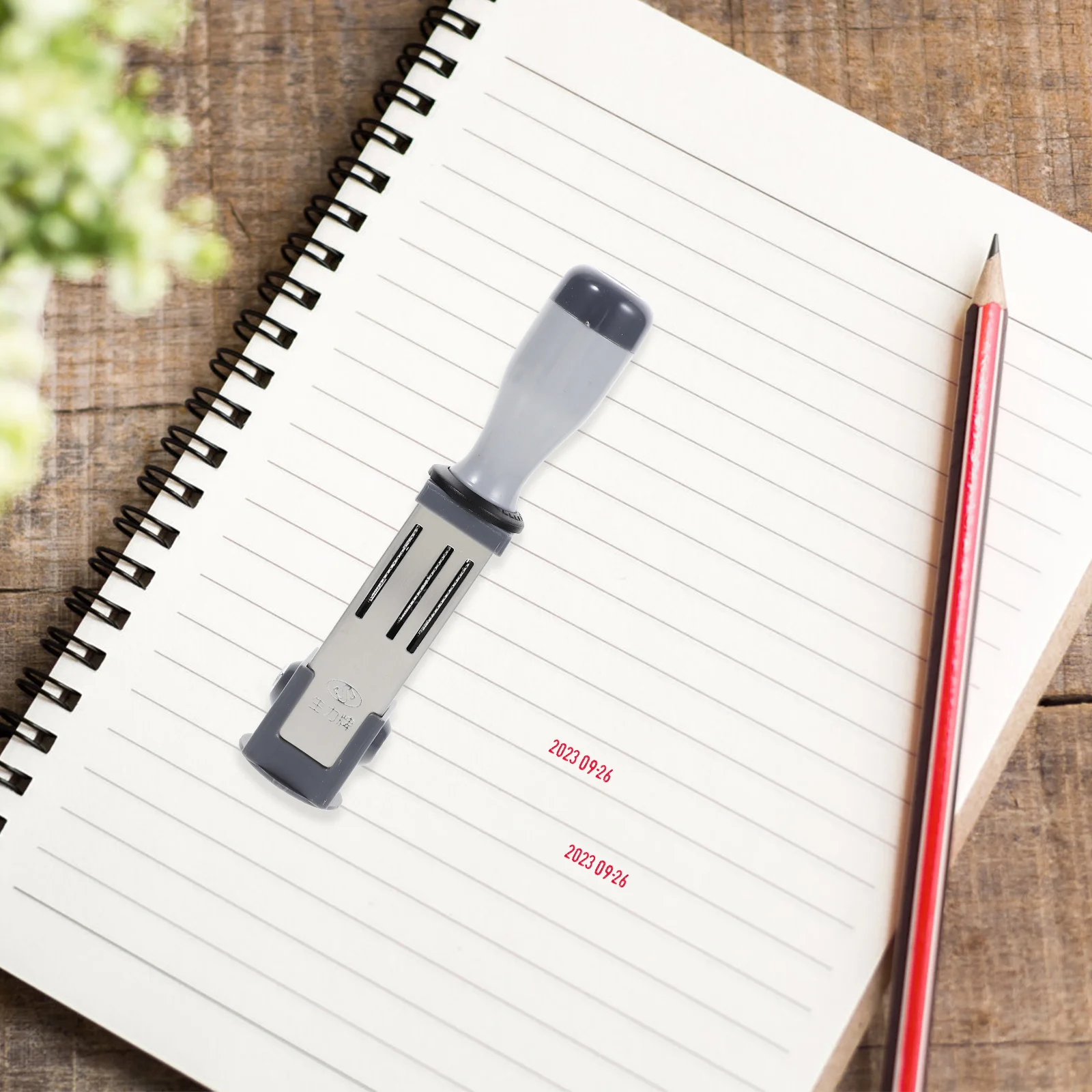 Add Ink Date Stamp Material (round 21mm) Office Month Pp Handheld Time