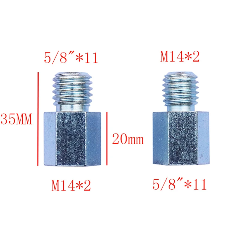 M10 to M14 M16 M14 to 5/8-11 or 5/8-11 to M14 Adapter Different Thread Diamond Core Bits Drill Grinder Cutter for Angle Grinder