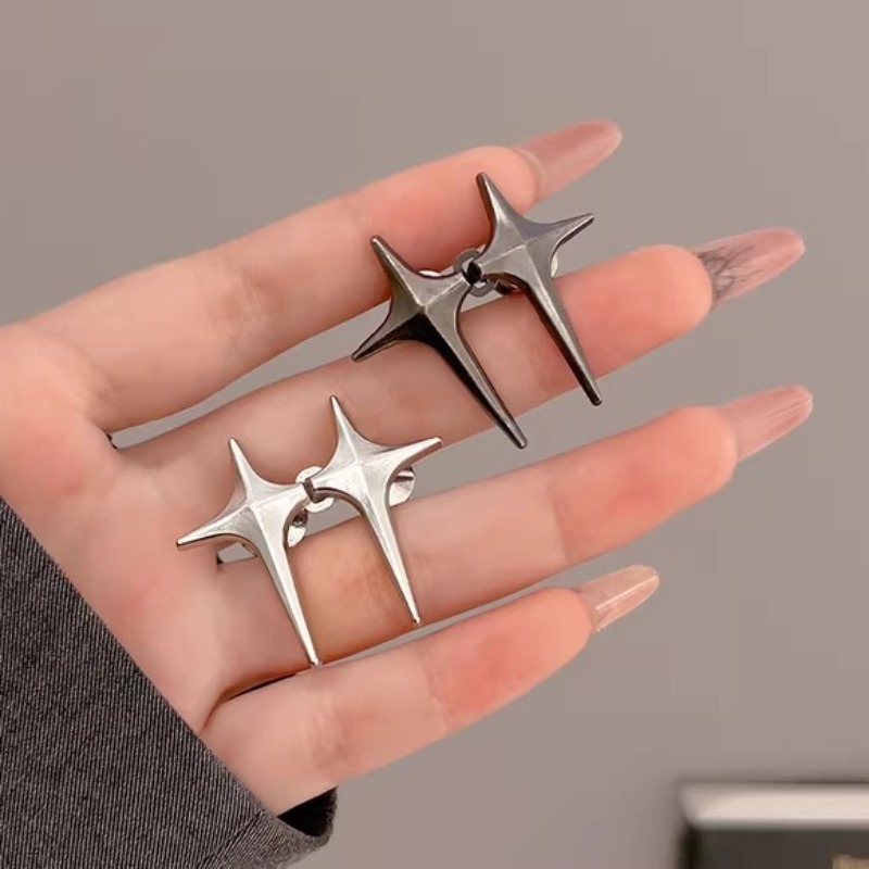 4Set Neue Kreuz Stern Form Einstellbare Taille Metall Knöpfe Schnalle Jean Abnehmbare Taille Taste Pins Spanner Kleidung Zubehör