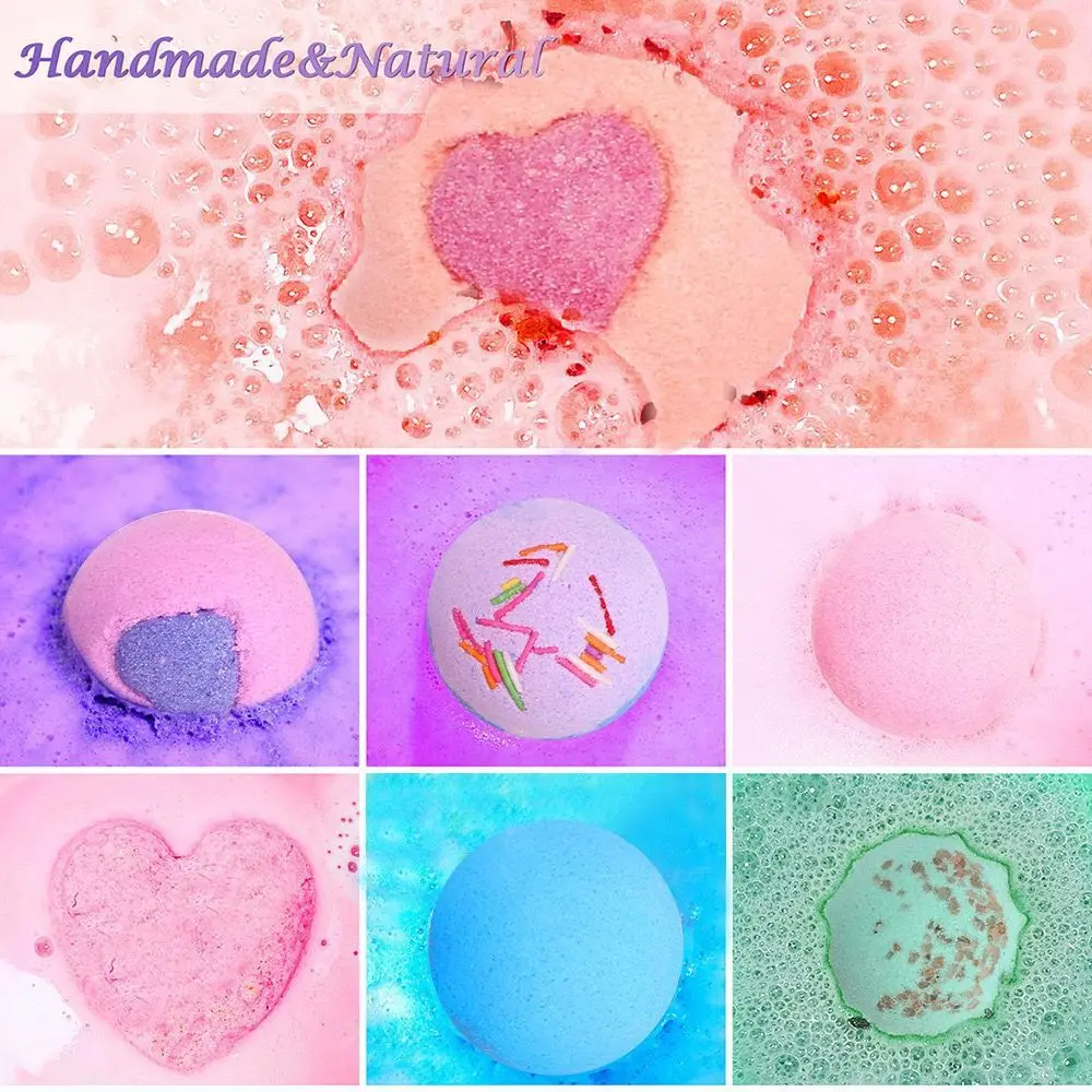 Bath Bombs สําหรับผู้หญิงชุดของขวัญ 12 ชิ้นธรรมชาติ Fizz Effect สําหรับ Bubble & Spa ของขวัญที่น่าตื่นตาตื่นใจสําหรับภรรยา, แฟน, แม่