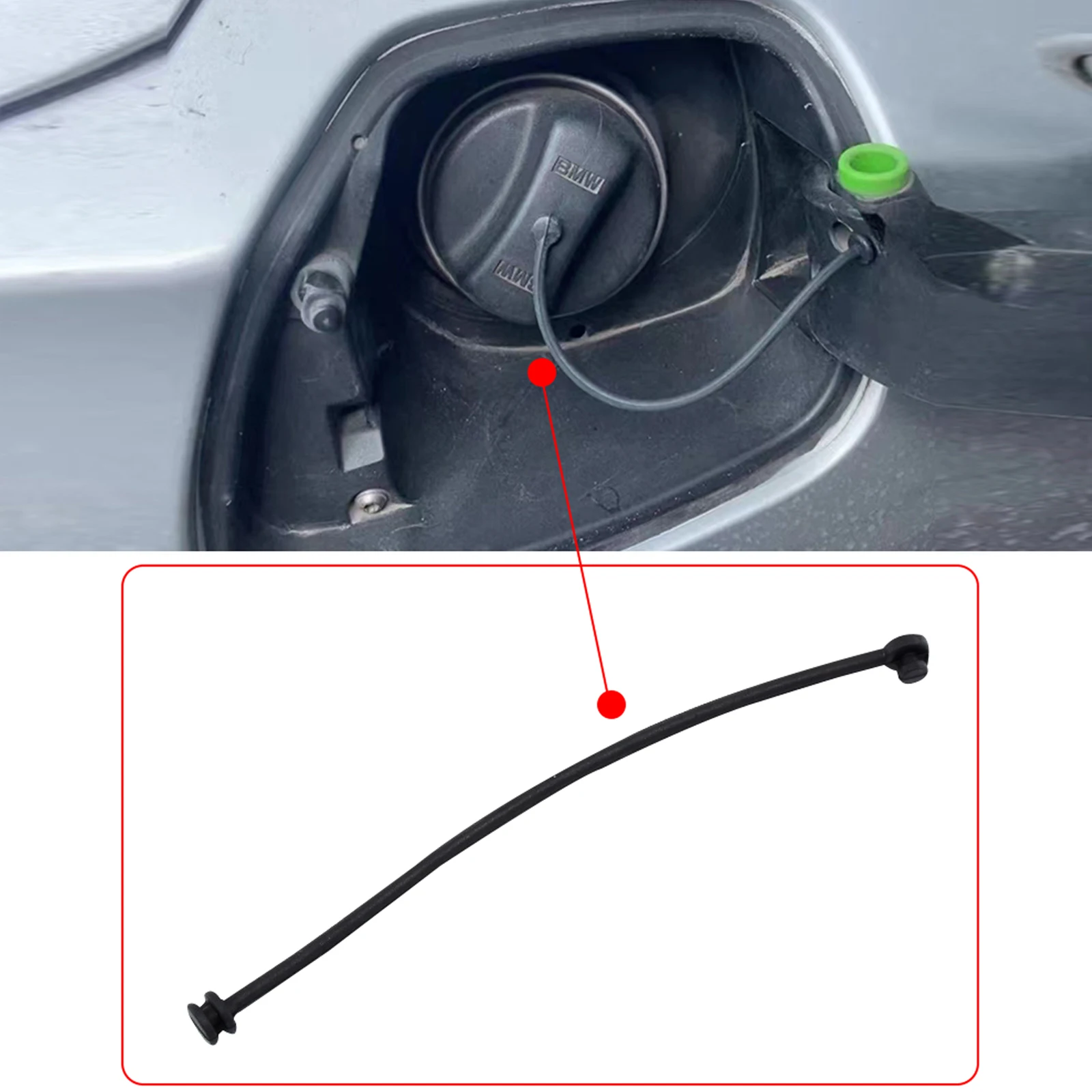 Línea de cubierta de tanque de aceite de alambre de tapa de combustible de coche para BMW E81 E82 E87 E88 E46 E90 E91 E92 E93 E60 E61 E63 E64 E65 E66 E68 X3 X5 Accesorios