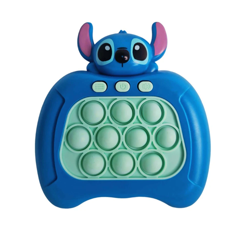 Sanrio Stitch Quick Push Bubbles เกมเด็กสนุก Whac-A-Mole บีบ Anti Stress Sensory Bubble Fidget ของเล่นของขวัญ